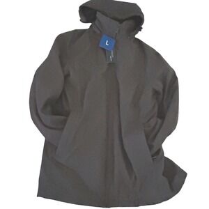 NWT Weatherproof Mens L 3 in 1 Hooded Jacket Size Large Gray Water Resistant